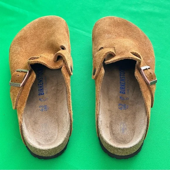 Birkenstock’s Boston soft footbed mink suede clogs Size 43 Men's 10 - Picture 7 of 16